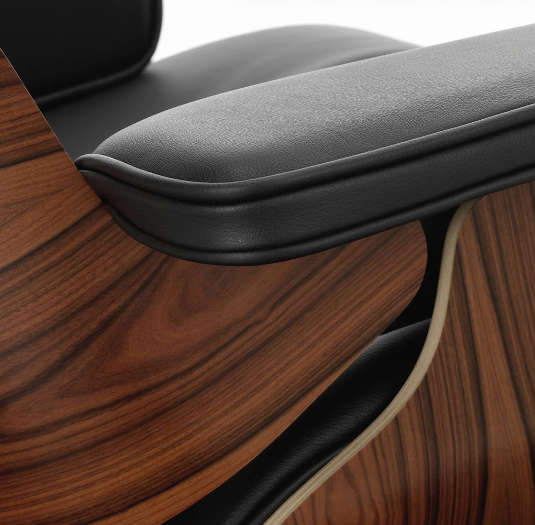 VITRA - Set fauteuil & repose-pieds Lounge Chair & Ottoman tissu / Eames (1956)