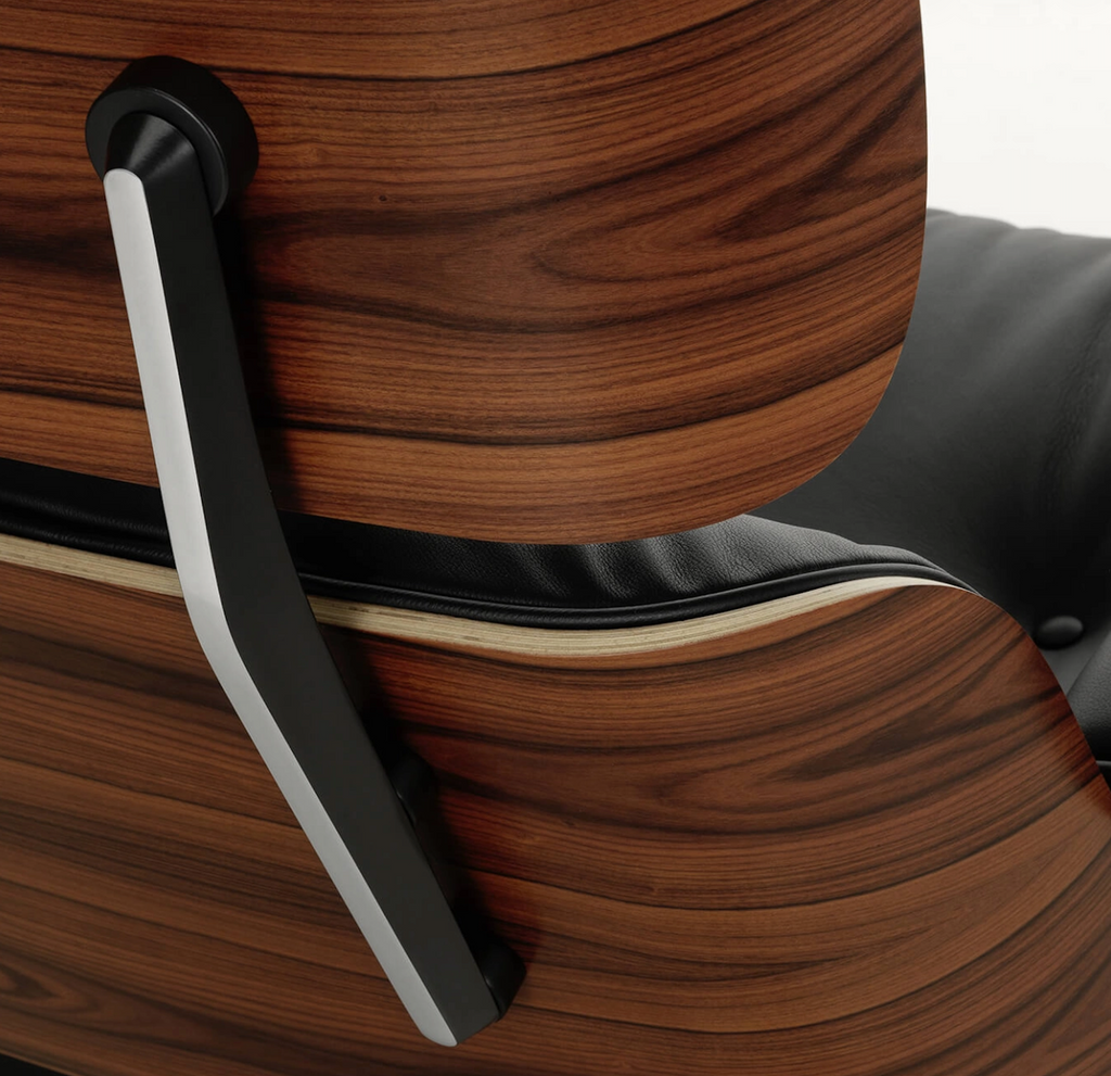 VITRA - Set fauteuil & repose-pieds Lounge Chair & Ottoman tissu / Eames (1956)