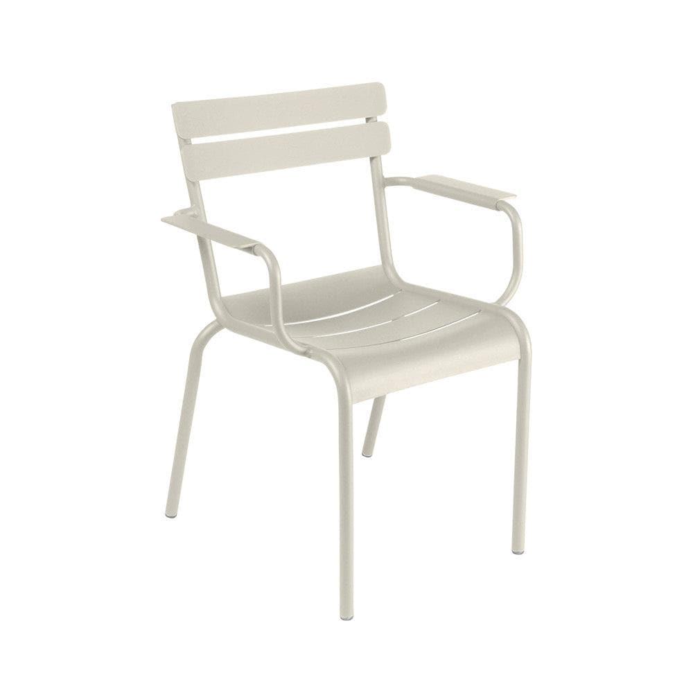 Armlehnstuhl LUXEMBOURG Bridge-Fermob-Lehmgrau- | Homestorys