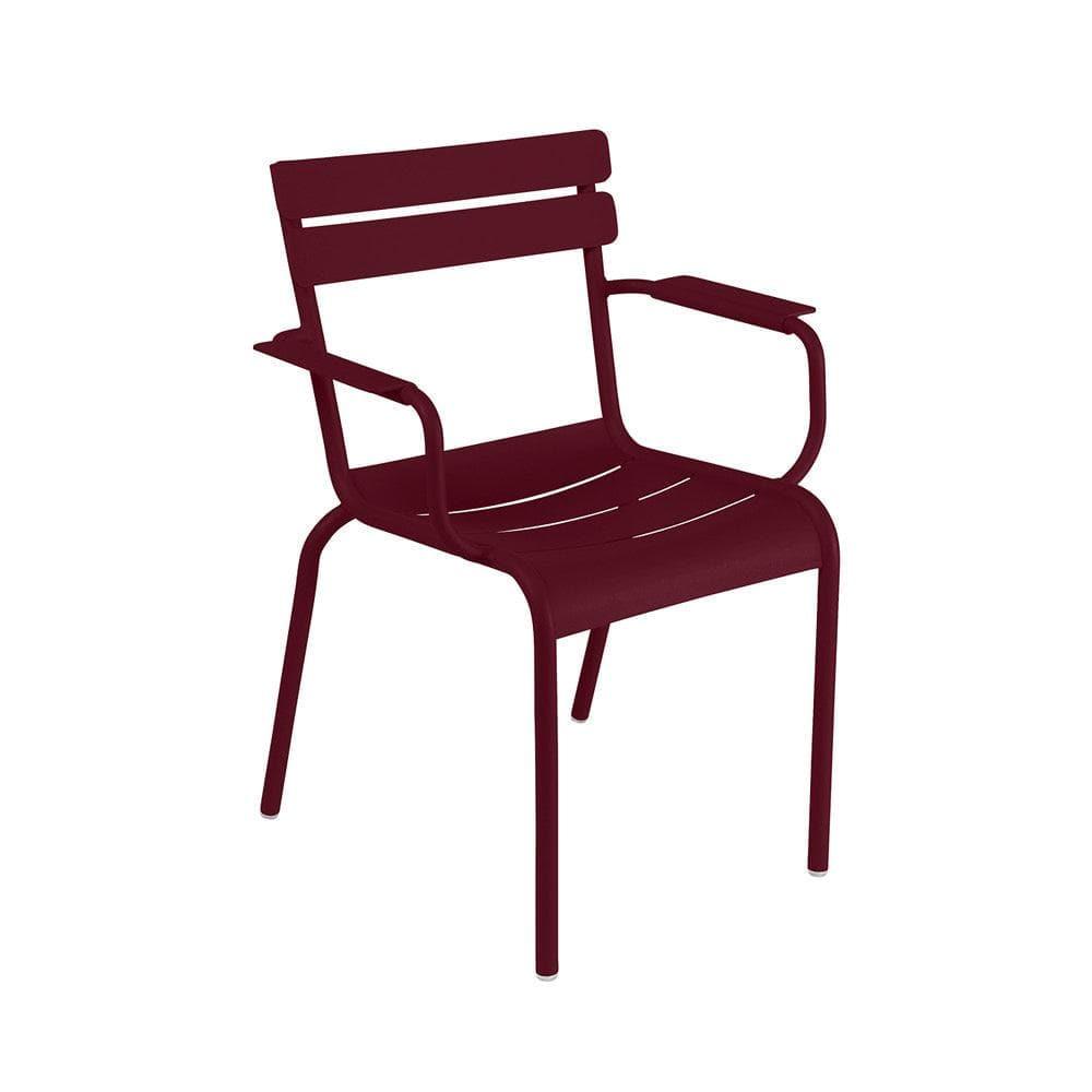 Armlehnstuhl LUXEMBOURG Bridge-Fermob-Schwarzkirsche- | Homestorys