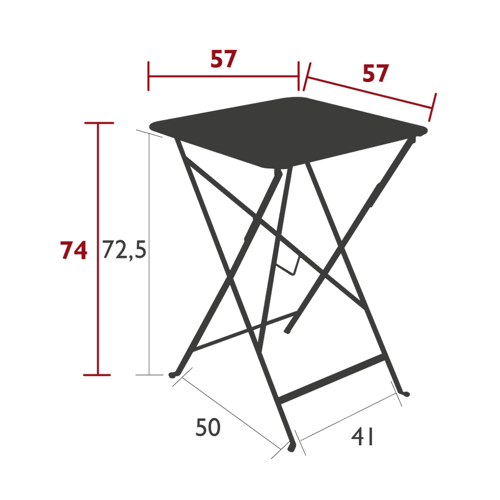 Table de jardin BISTRO - 71x71