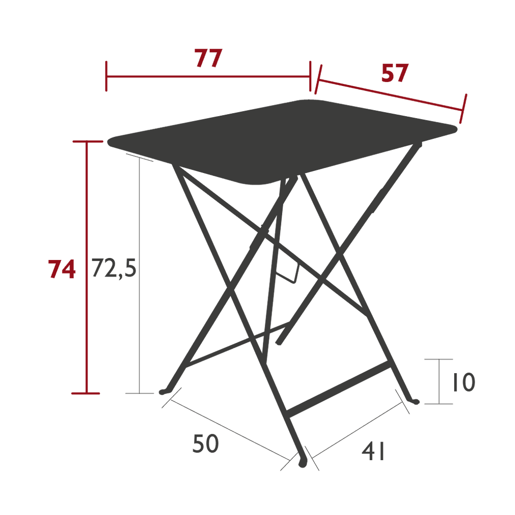 Table de jardin BISTRO - 77x57