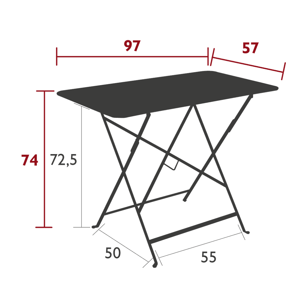 Table de jardin BISTRO - 97x57