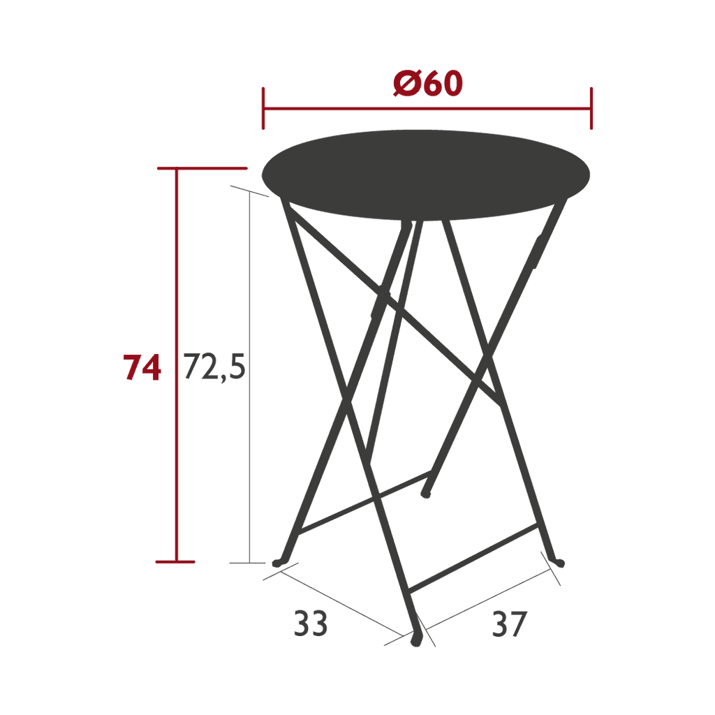 Table de jardin BISTRO - Ø60