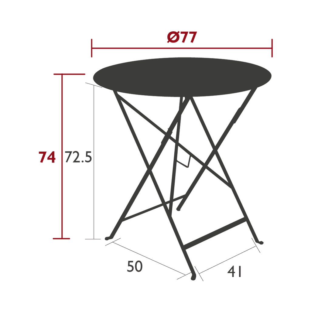 Table de jardin BISTRO - Ø77