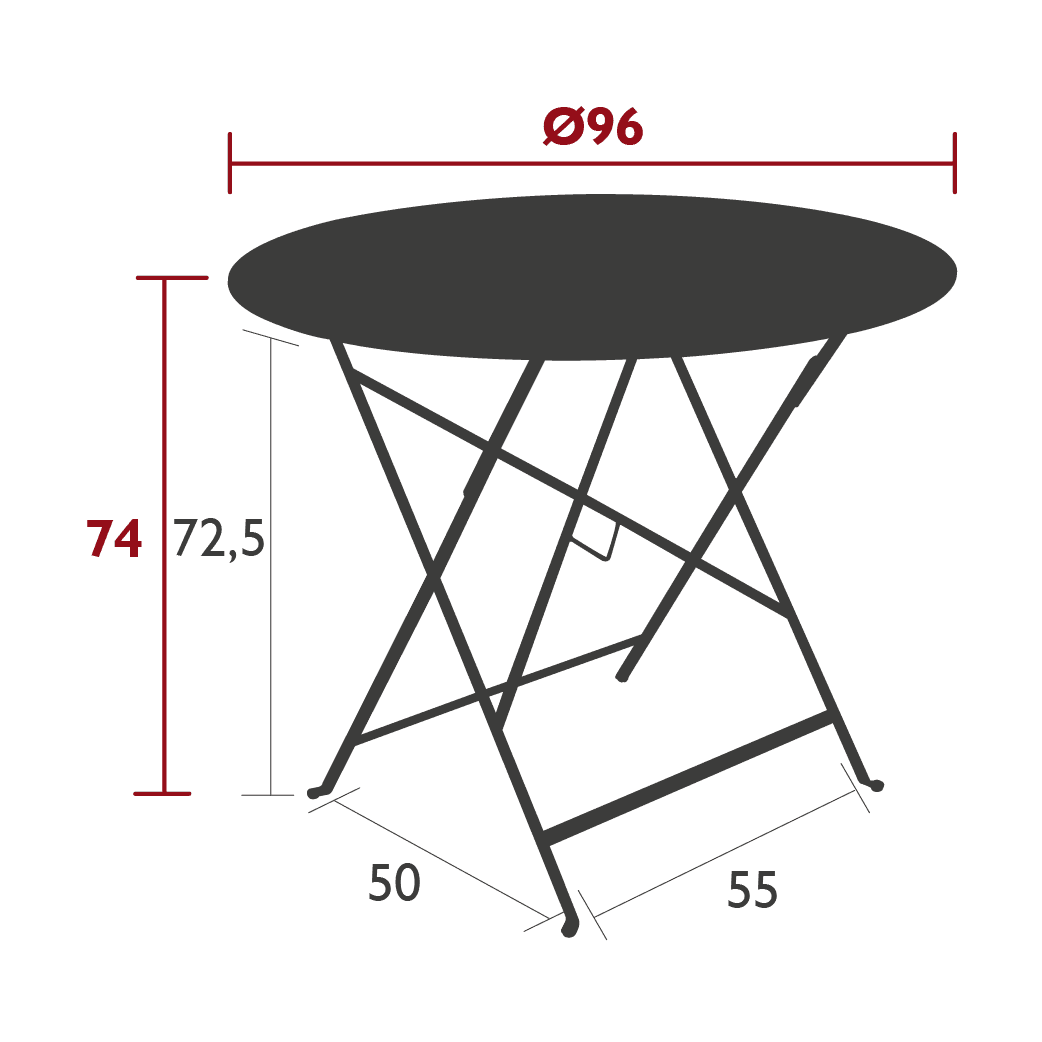 Table de jardin BISTRO - Ø96