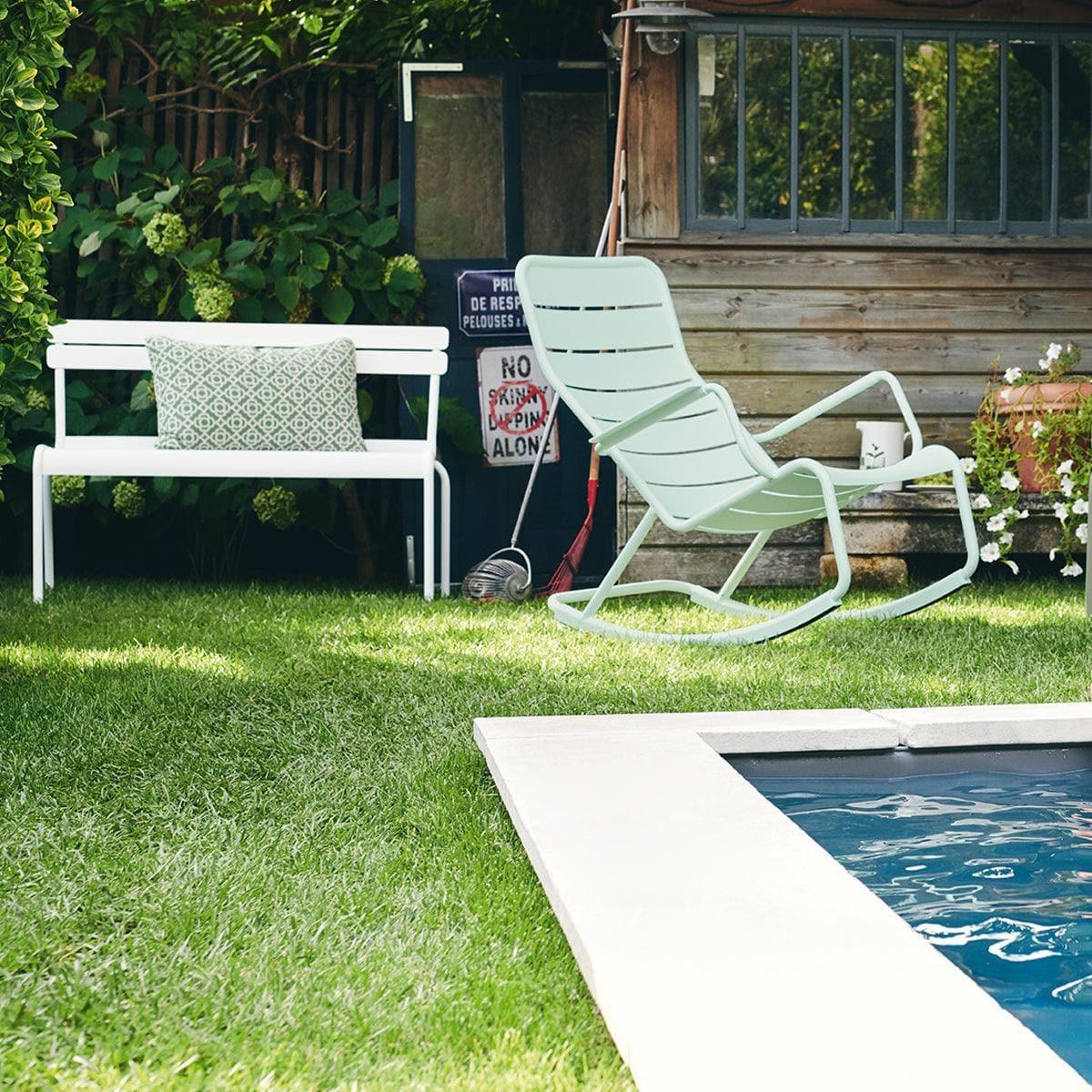 Fauteuil à bascule LUXEMBOURG Bleu abyssal