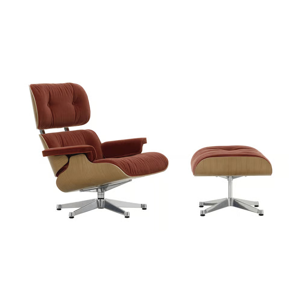 VITRA - Set fauteuil & repose-pieds Lounge Chair & Ottoman tissu / Eames (1956)